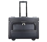 Dermata 2 Rollen Pilotentrolley 37 cm Laptopfach schwarz Herren