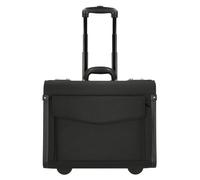 Dermata Pilotenkoffer 1340NY, Trolley, Nylon, mit Laptopfach, schwarz