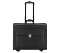 Dermata Pilotenkoffer 2-Rollen-Businesstrolley 50 cm schwarz