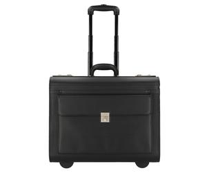 Dermata 2 Rollen Pilotentrolley 40 cm schwarz Herren