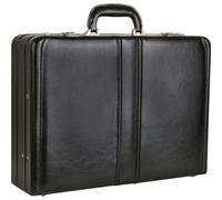 Dermata Aktenkoffer aus Leder 45 cm -Schwarz
