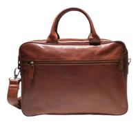 Dermata Aktentasche aus Vollrindleder 41 cm -cognac