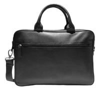 Dermata Aktentasche aus Vollrindleder 41 cm -schwarz