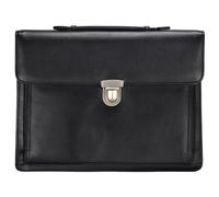 Dermata Aktentaschen Aktenmappe Leder 36 cm black Herren