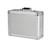 Dermata Business großer Aktenkoffer aus Aluminium 46 cm Silber
