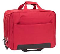 Dermata 2-Rollen Businesstrolley 44,5 cm Laptopfach rot
