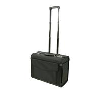 Dermata Business Pilotenkoffer auf Rollen 47 cm - schwarz