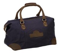 Dermata Business Reisetasche 50 cm - dunkelblau/braun