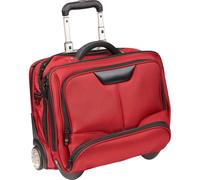 Dermata Businesstrolley aus Nylon mit Laptoptasche 44 cm -Rot