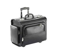 DERMATA Pilotenkoffer aus Kunststoff Trolley-System Organizereinteilung Laptop-Fach