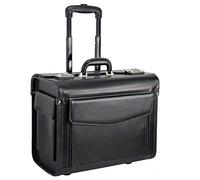 Dermata Pilotenkoffer Businesstrolley 45.5 cm schwarz