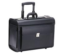 DERMATA Trolley XL Pilotenkoffer Aktenkoffer schwarz