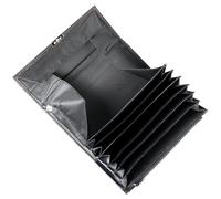 Dernier Kellnerbörse Taxigeldbörse Scheintasche Geldtasche Vegan PVC Schwarz