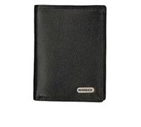 Dernier Maverick Leder Börse Geldbörse Geldbeutel Herrenbörse Hochformat 9,5 x 12,5 cm (Schwarz)