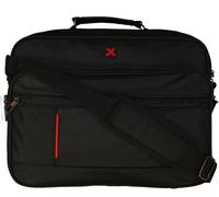 DERNIER - Travel ´N´ Meet Schultertasche quer aus Spinnstoff Schwarz Schwarz