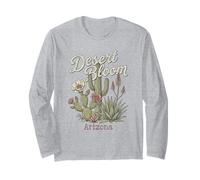 Desert Bloom Arizona Kaktus Sukkulenten Agave Kaktusfeige Langarmshirt