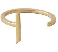 Design Letters 90601000J Design Buchstaben Ring A-Z (Gold) J, Einheitsgröße