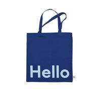 Design Letters Design Letters Tote Bag Tasche Hello-dunkelblau
