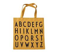 Design Letters Lieblings Jutebeutel - 100% Bio-Baumwolle, Oeko-Tex-zertifiziert. Modischen Farben, einschließlich Schultergurt, Maschinenwäsche, L: 44 x B: 42cm