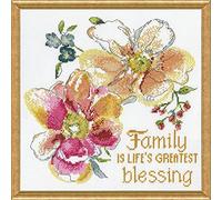 Design Works Crafts Kreuzstich Stickpackung Familiensegen, Zählmuster
