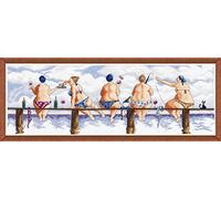 Design Works Crafts Kreuzstich Stickpackung Hafenufer, Zählmuster