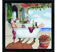 Design Works Crafts Kreuzstich Stickpackung Mein freier Tag, Zählmuster