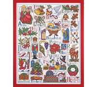 Design Works Crafts Kreuzstich Stickpackung Weihnachts-ABC, Zählmuster