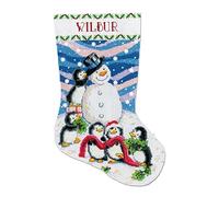 Design Works Crafts Kreuzstich Stickpackung Weihnachtsstrumpf Dressing Frosty, Zählmuster