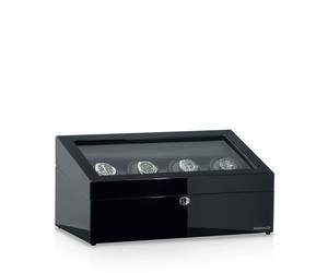 Designhütte Uhrenbeweger München 4 LCD - Schwarz / Schwarz