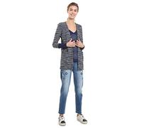 Desigual 18WWSK21 Strickjacke Frauen Blau XL