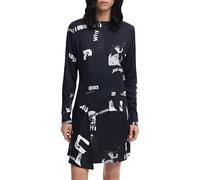 Desigual Damen Schwarzes Kurzes Kleid - Größe: S