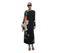 Desigual Damenkleid 490970 – lang – Schwarz – Größe M