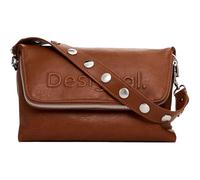 Desigual Schultertasche Venecia 3.0 – Half-Logo, Leder, 26 cm, Braun