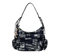 Desigual Arica Newspaper Shoulder Bag Black