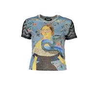 Desigual Azzurro Polyester Damen T-Shirt L