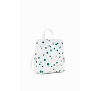Desigual Rucksack New Splatter Sumy – Polka Dot, verstellbare Riemen, Weiß, Größe UNI