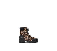 Desigual Biker Animal Print Leather Boots