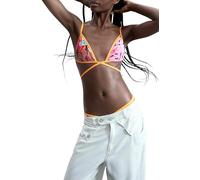 Desigual Bikinioberteil der Kollektion für Damen, Orange, Größe XS