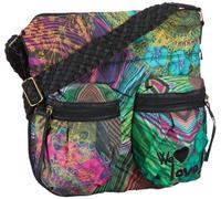 Desigual BOLS_Carry Over Rayas 37X51202000U, Damen Schultertaschen, Schwarz (Negro 2000), 10x35x36 cm (B x H x T)
