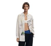DESIGUAL CAMICIA MANICHE LUNGHE DONNA BIANCO