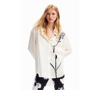 Desigual Damen Cam_Siena Blouse, Weiß, L/ XL EU