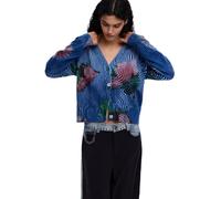Desigual Cardigan Donna Blau