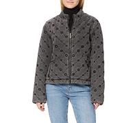 Desigual Womens CHAQ_Eye of Tiger Denim Jacket, Blue, 34