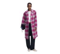 Desigual Mantel COAT_PINKCHECK 3033 Rosa Fluor L