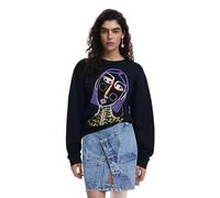 Desigual Damen Sweat_face Sweatshirt, Schwarz, 36