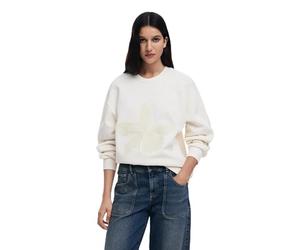 Desigual Damen 25SWSK12 Sweatshirt, White, M