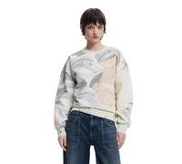Desigual Damen 25SWSK22 Sweatshirt, White, XL
