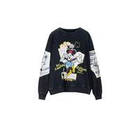 Desigual Damen 25SWSK25 Sweatshirt, Black, S