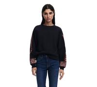 Desigual Damen 25SWSK43 Sweatshirt, Black, XL
