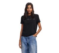 Desigual Damen 25SWTK17 T-Shirt, Black, L